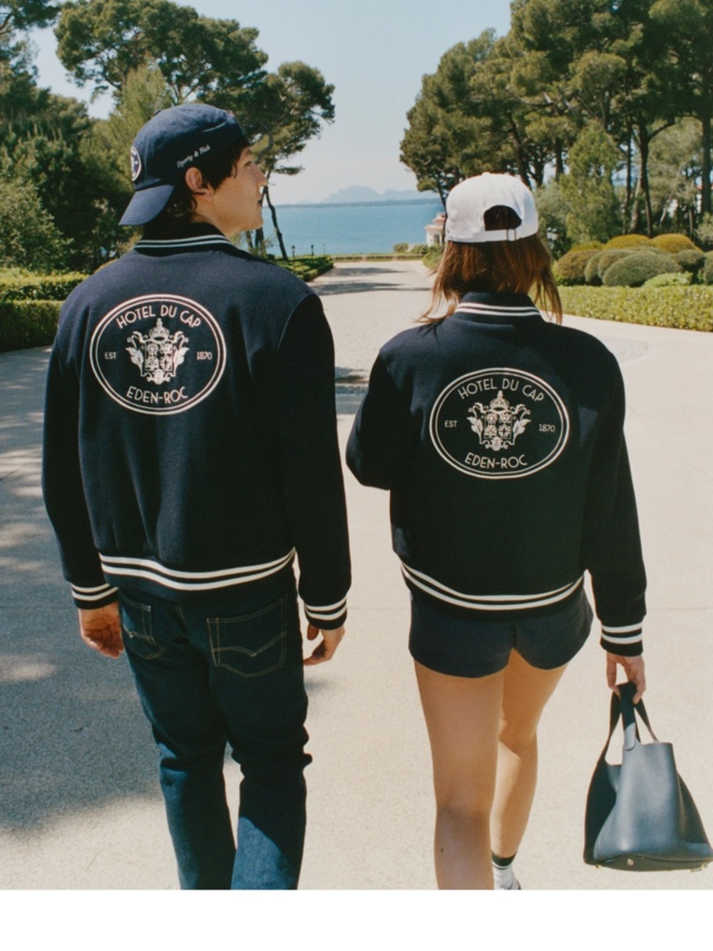 Sporty & Rich x Hotel Eden Roc Varsity Bomber Jacket